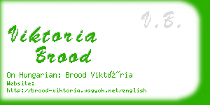 viktoria brood business card